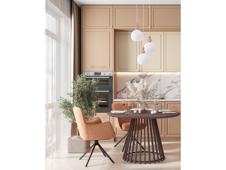 Стол обеденный Daphne 120*75 см орех