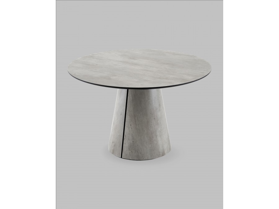 Стол круглый Стивенсон D120 столешница HPL метрополитан