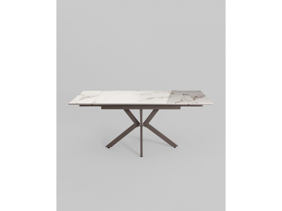 Стол раскладной Marmer 120-180*80*76 керамика капучино