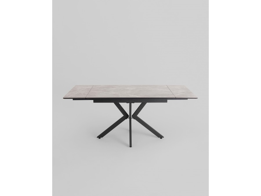 Стол раскладной Marmer 120-180*80*76 керамика антрацит