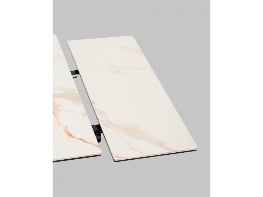 Стол Кассика 120*80 см столешница керамика белый