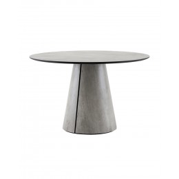 Стол круглый Стивенсон D120 столешница HPL метрополитан