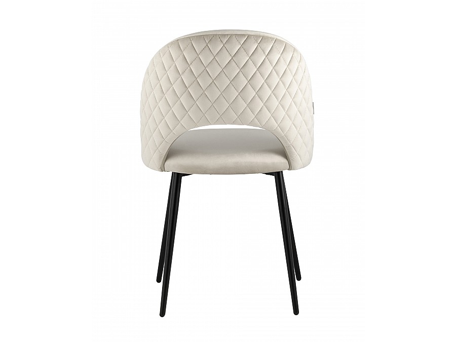 Стул Меган NEW велюр с ромбами бежевый