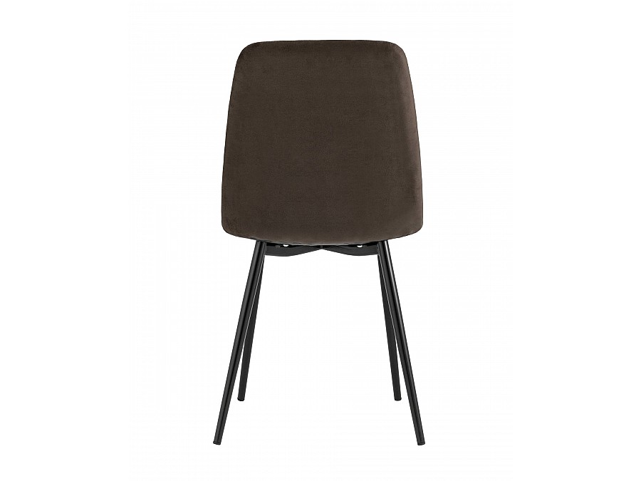 Стул Oliver велюр тёмно-коричневый