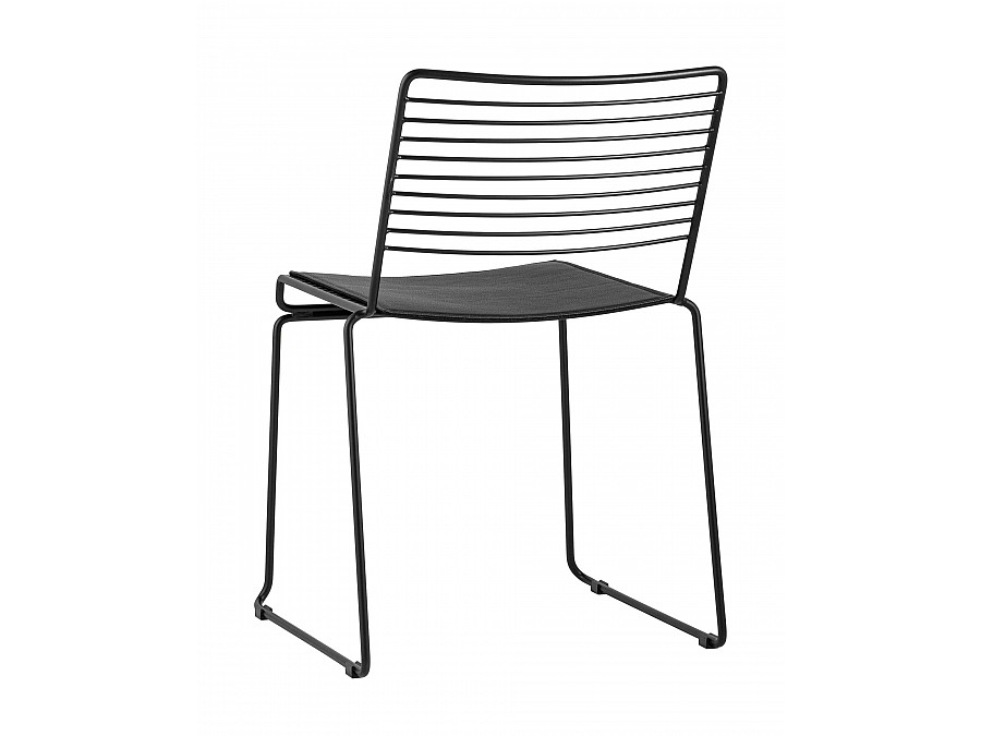 Стул обеденный Danny черный с черной подушкой