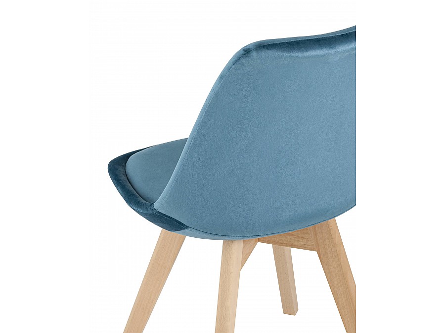 Стул FRANKFURT велюр синий