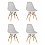 Стул Style DSW светло-серый x4