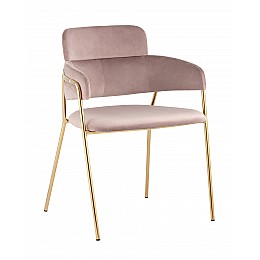 Стул Полин велюр розовый