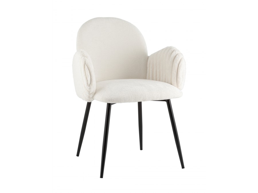 Стул обеденный Wave Stripes букле белый