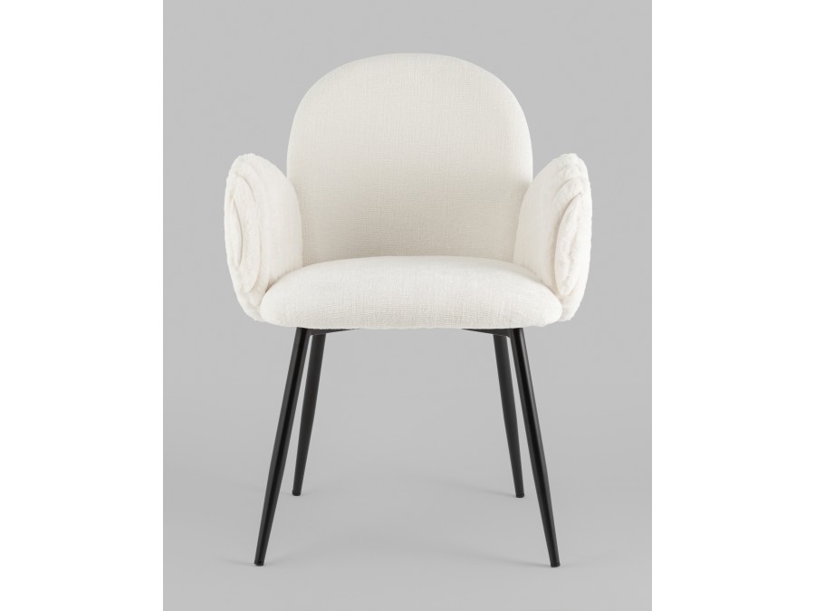 Стул обеденный Wave Stripes букле белый