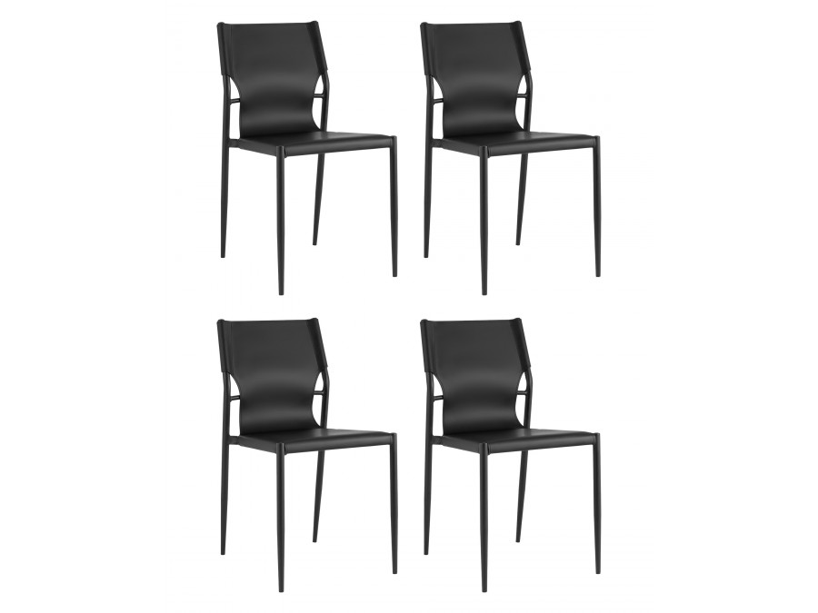 Стул обеденный West черный 4 шт.