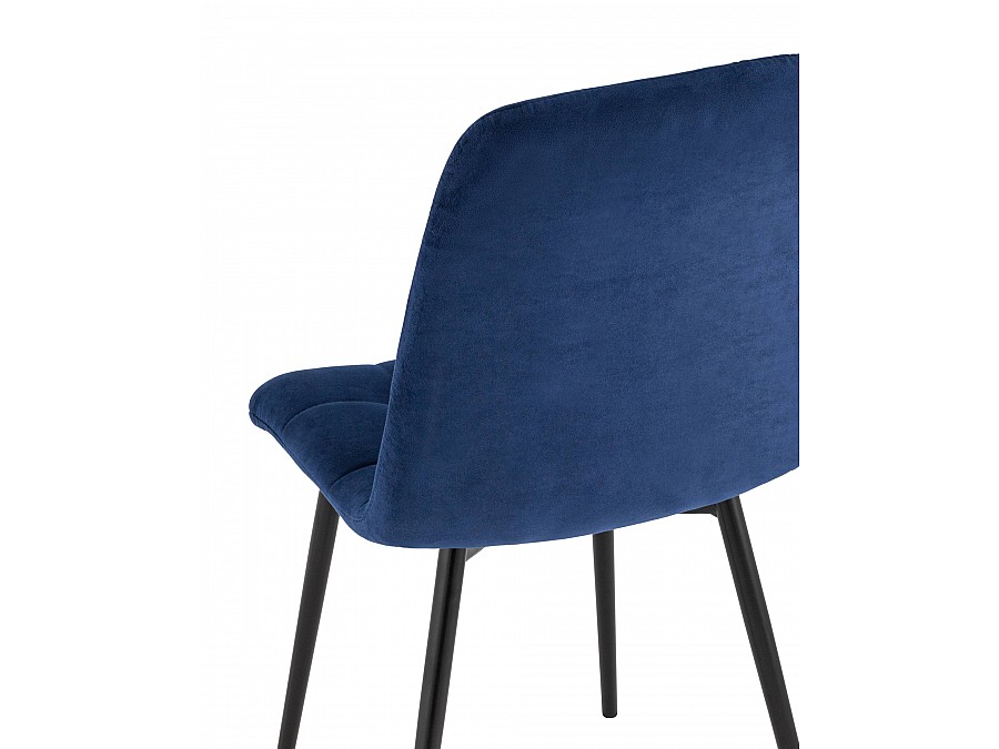 Стул Oliver велюр тёмно-синий