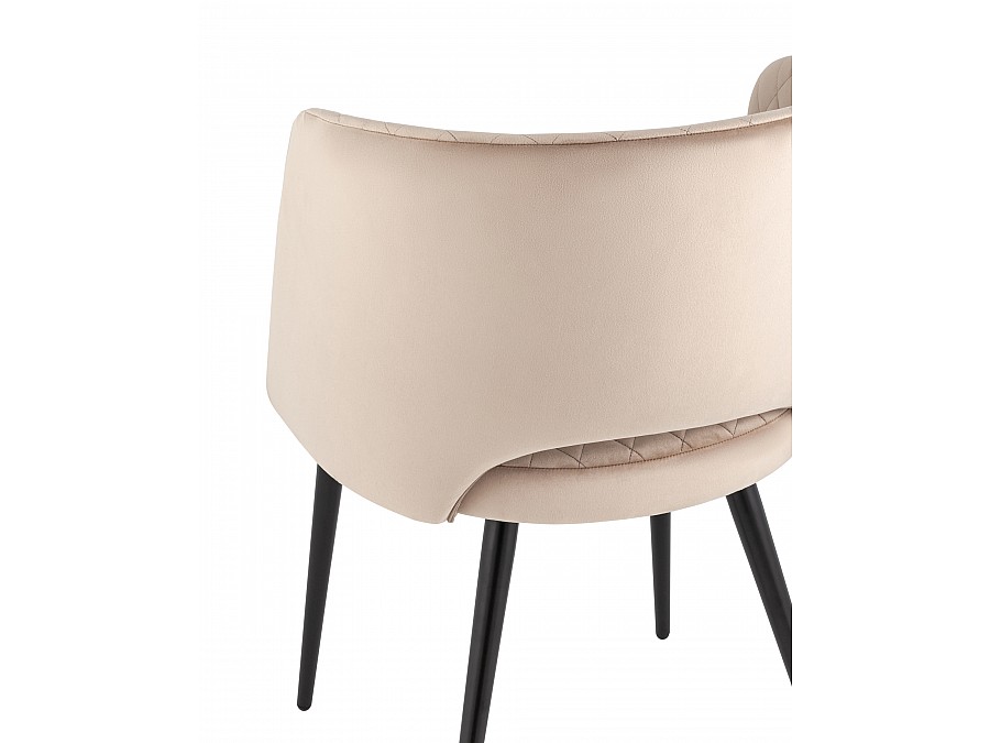 Стул-кресло Дарелл велюр бежевый