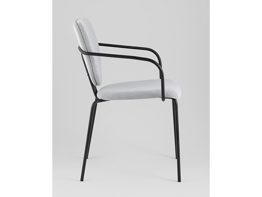 Стул обеденный Masey с подлокотниками серый