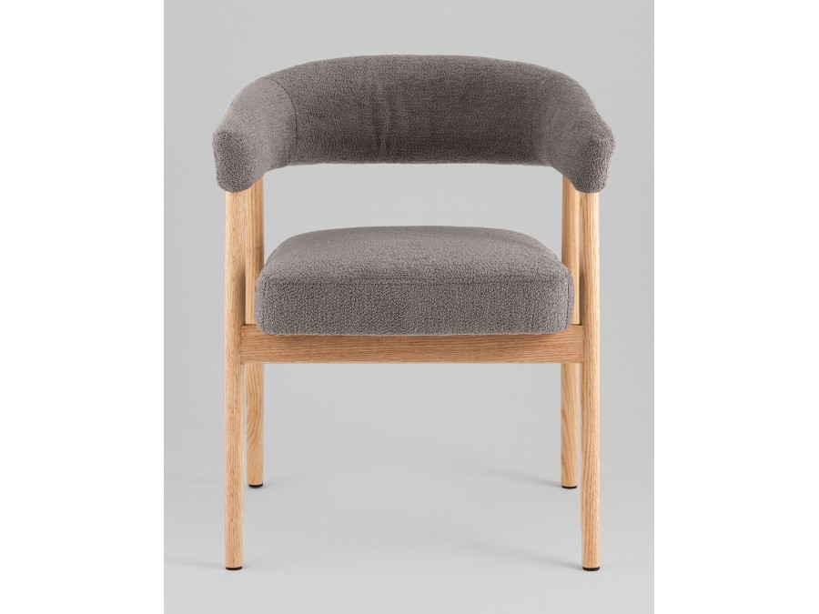 Стул обеденный Zubo с деревянными ножками темно-серый