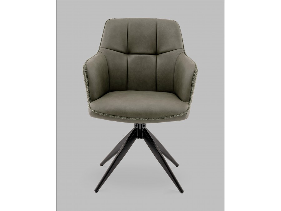 Стул обеденный Naya зеленый экокожа букле