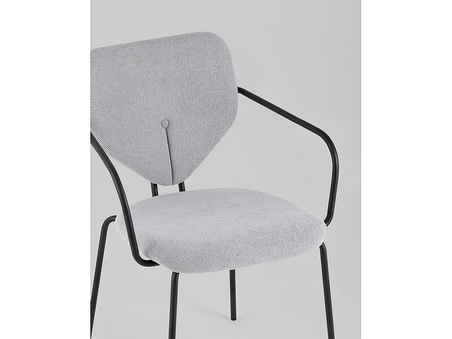 Стул обеденный Masey с подлокотниками серый