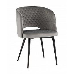 Стул-кресло Дарелл велюр серый