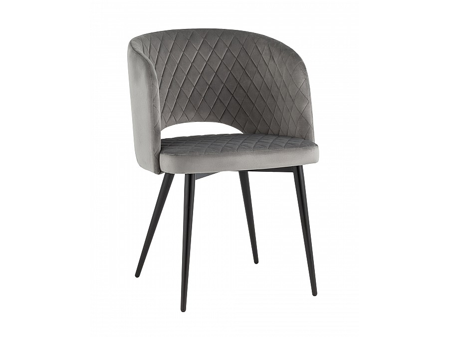 Стул-кресло Дарелл велюр серый