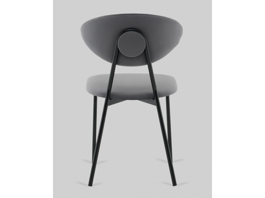 Стул обеденный Квинси велюр темно-серый