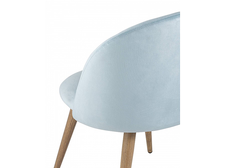 Стул Лион велюр пыльно-голубой
