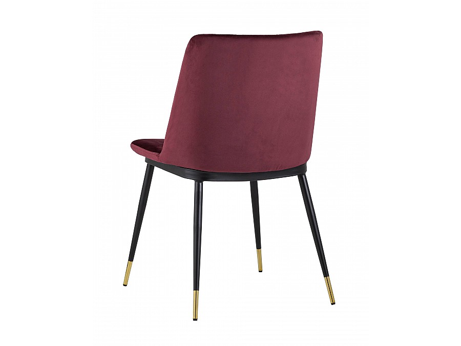Стул Мелисса велюр бордовый