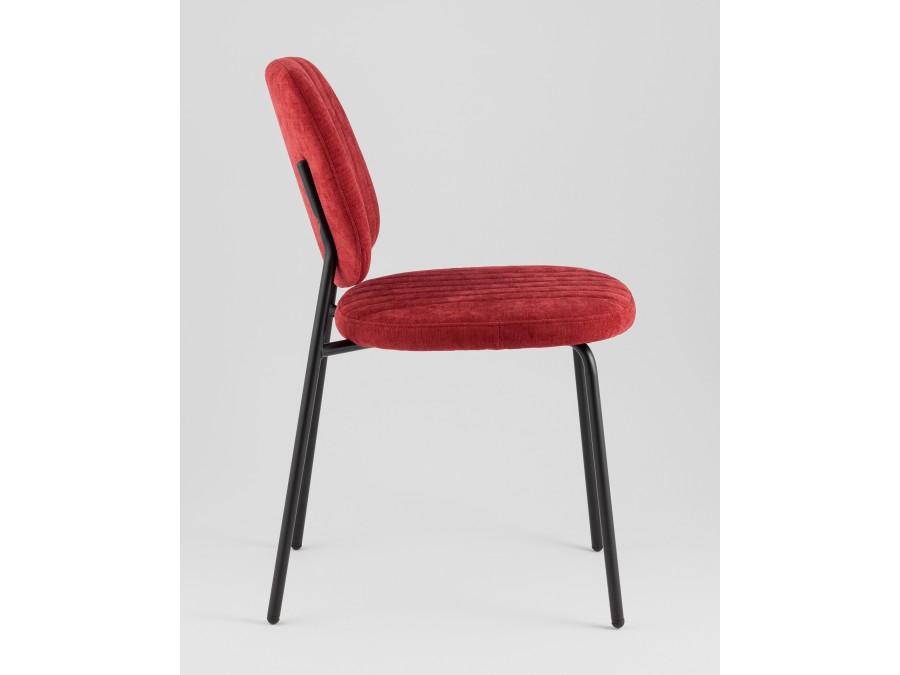 Стул обеденный Patrys бордовый шенилл