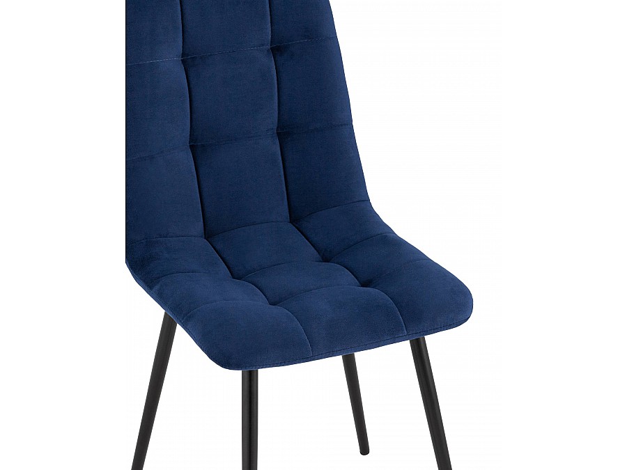 Стул Oliver велюр тёмно-синий