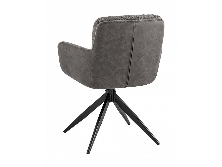 Стул обеденный Waldo серый с серой экокожей