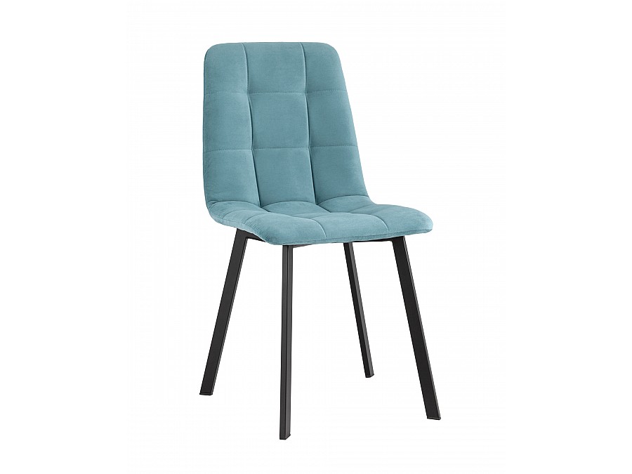 Стул Oliver Square велюр пыльно-голубой
