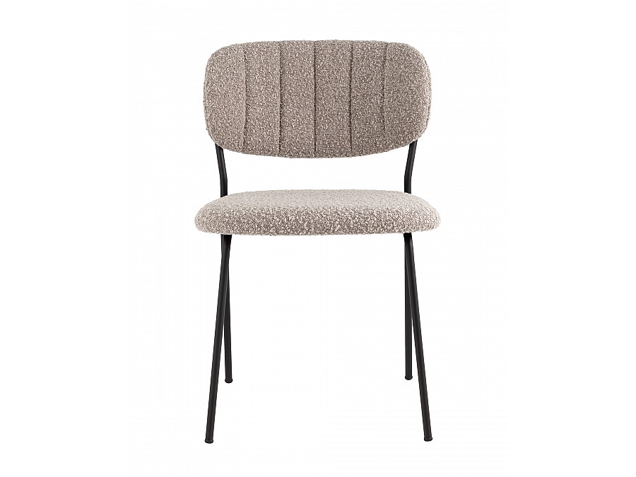 Стул Кэрол без подлокотников букле серый