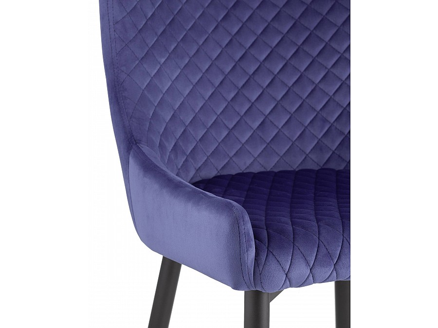Стул Ститч велюр синий