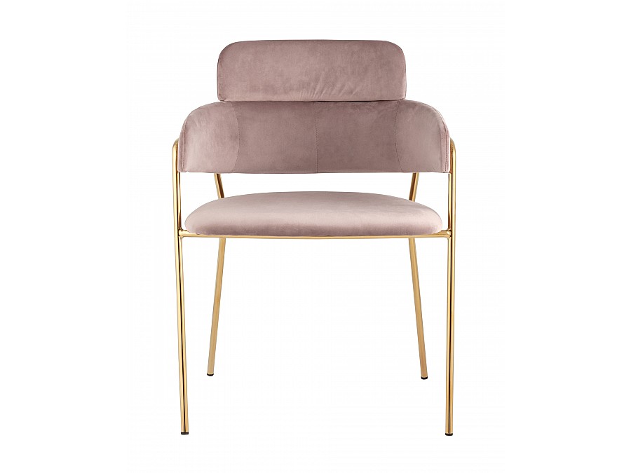 Стул Полин велюр розовый