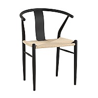 Стул обеденный Wishbone Style бежевый