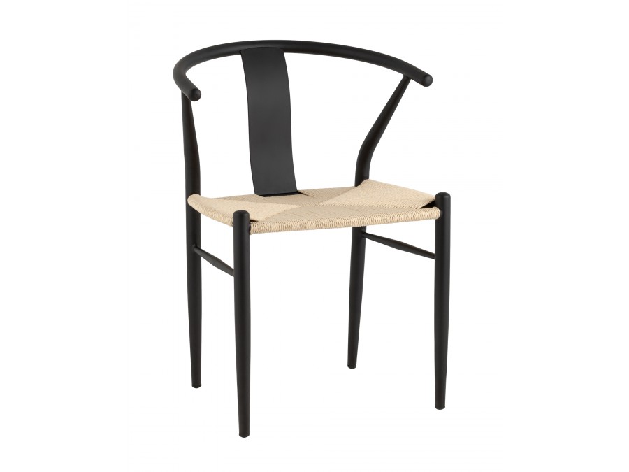 Стул обеденный Wishbone Style бежевый