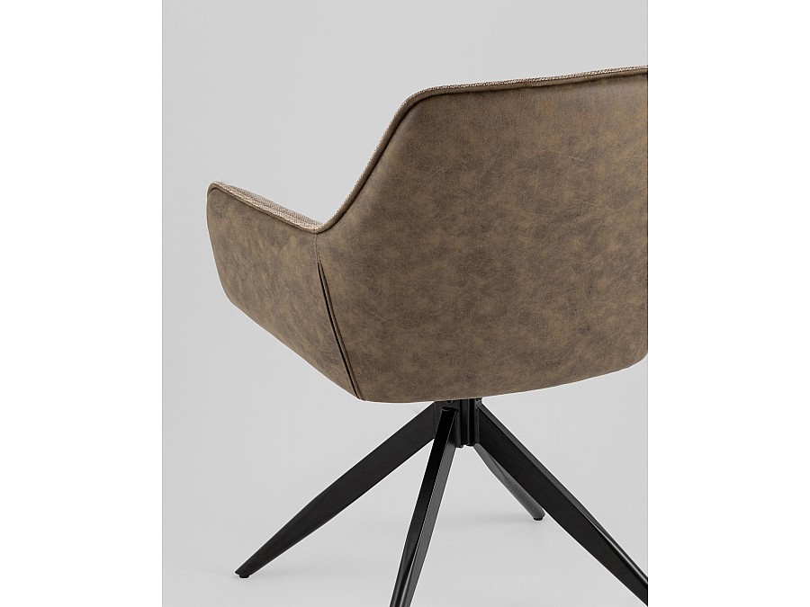 Стул обеденный Alba экокожа коричневый