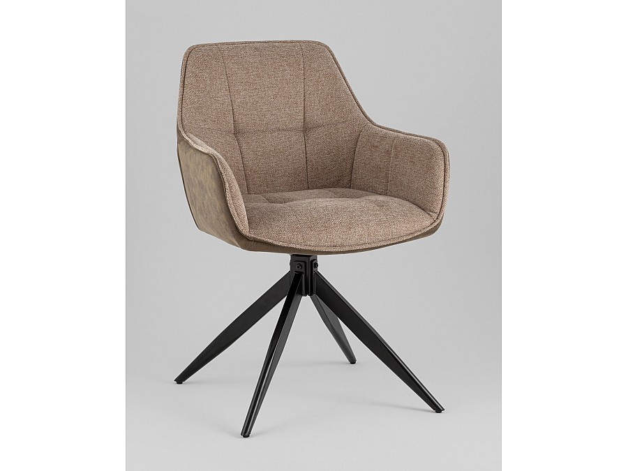 Стул обеденный Alba экокожа коричневый