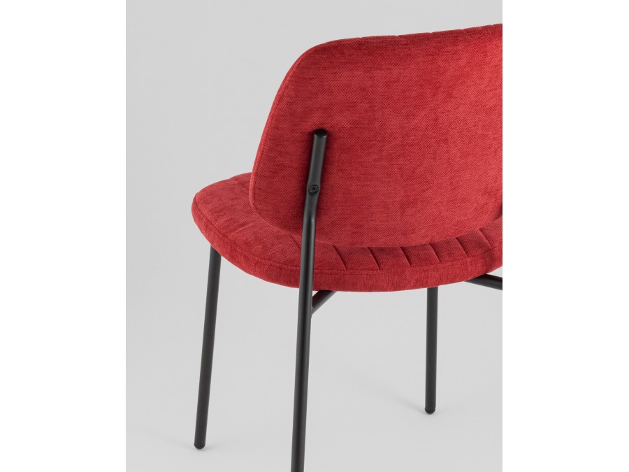 Стул обеденный Patrys бордовый шенилл