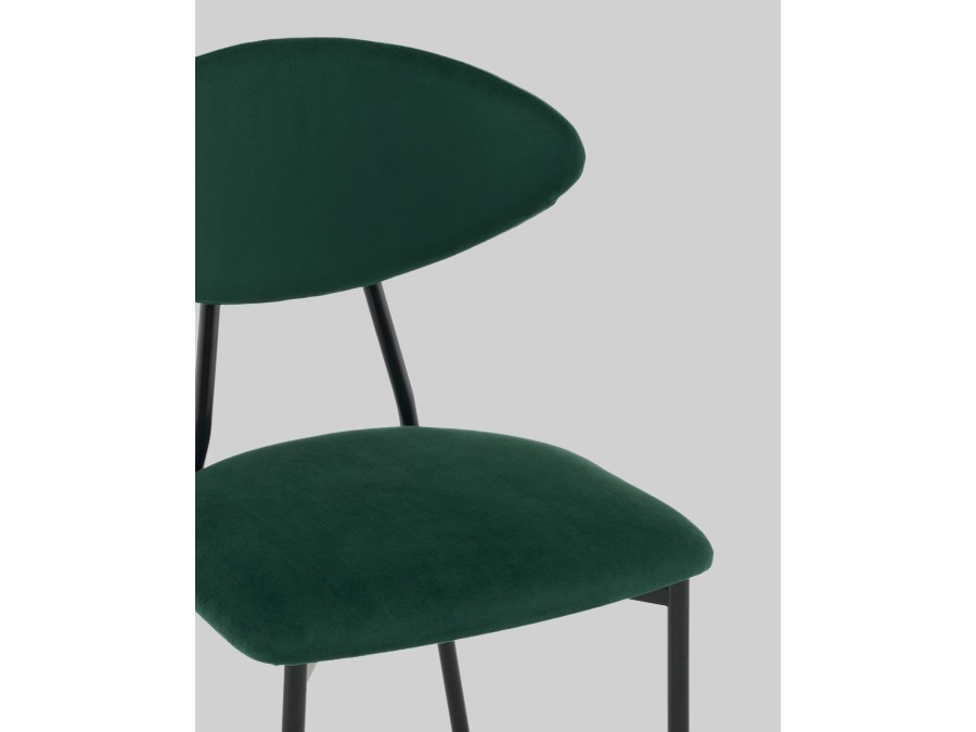 Стул обеденный Квинси велюр зеленый