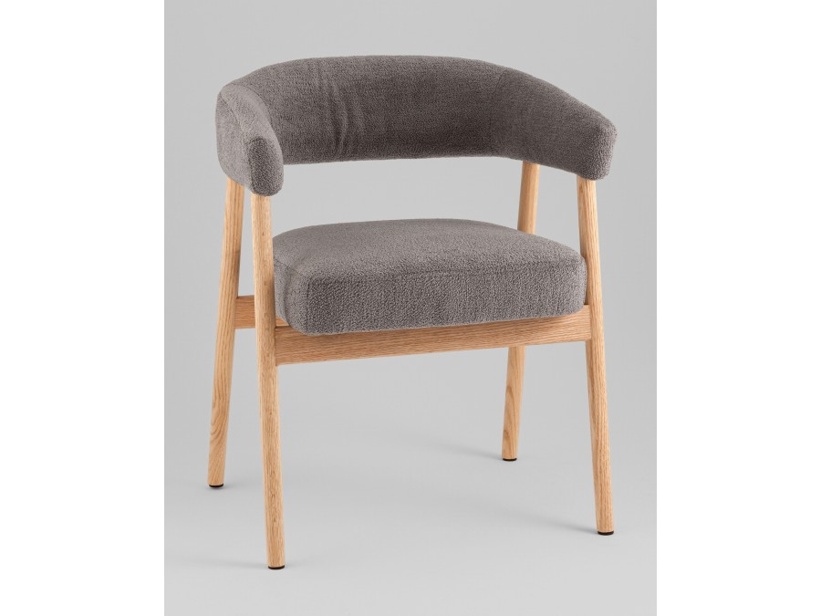 Стул обеденный Zubo с деревянными ножками темно-серый