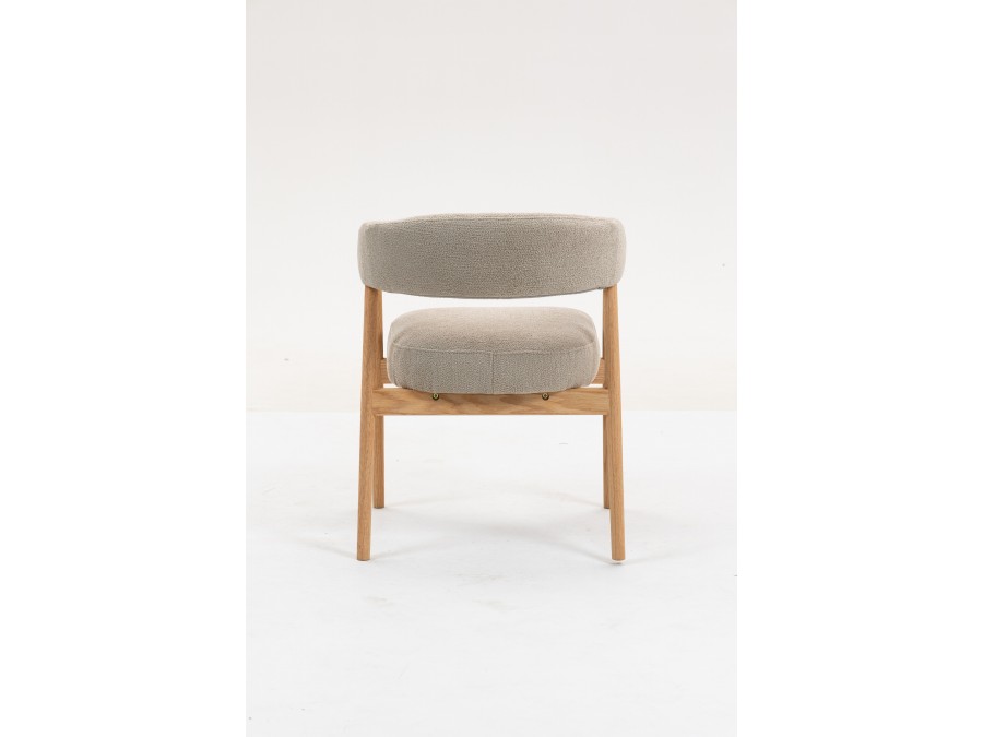 Стул обеденный Zubo с деревянными ножками бежевый 2 шт.