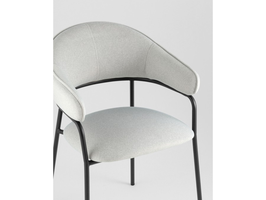 Стул обеденный Leya светло-серый