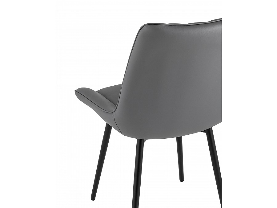 Стул Дарвин экокожа серый