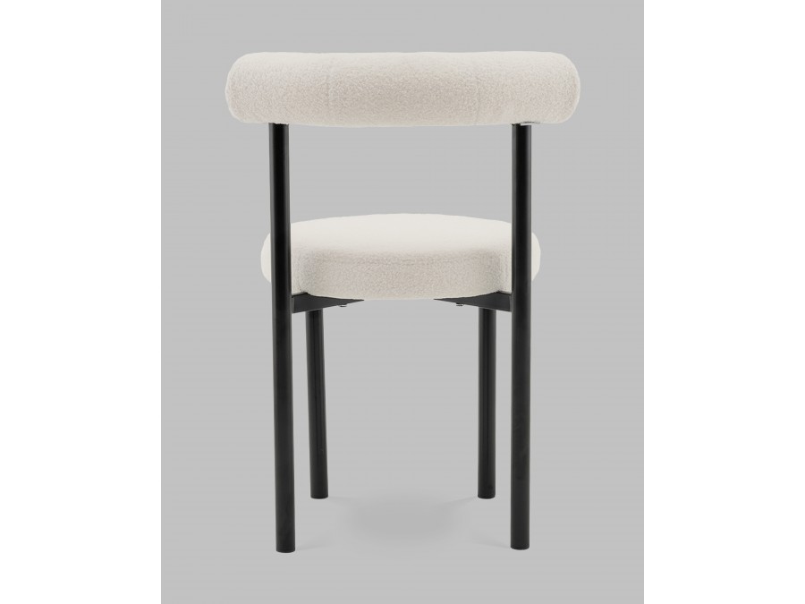 Стул обеденный Флорео букле молочный