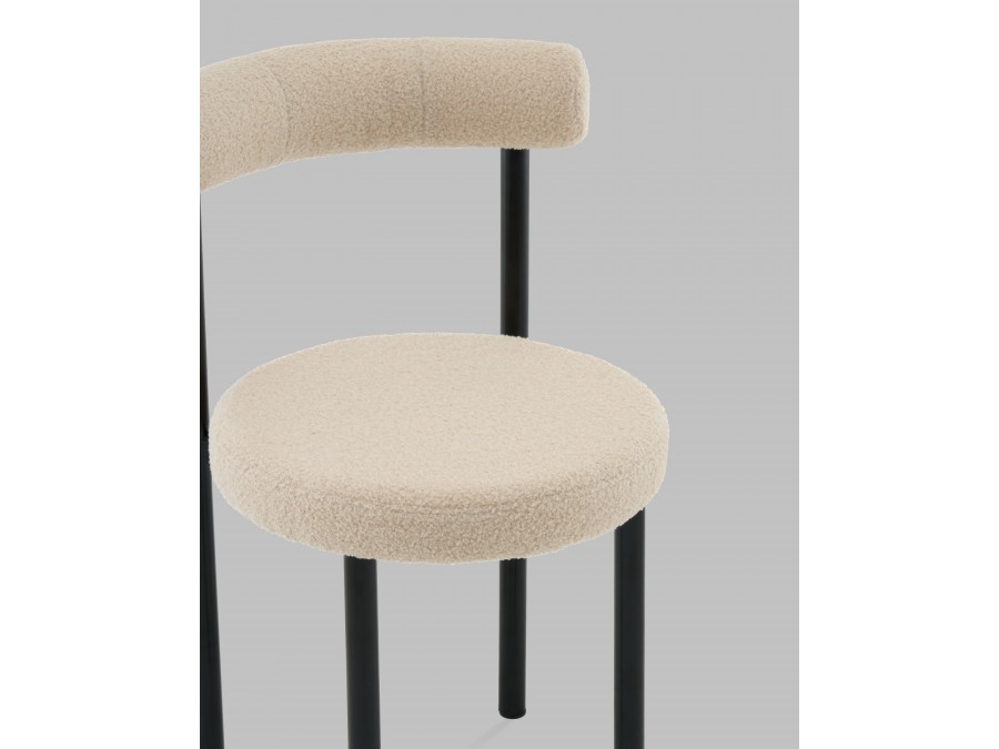 Стул обеденный Флорео букле бежевый