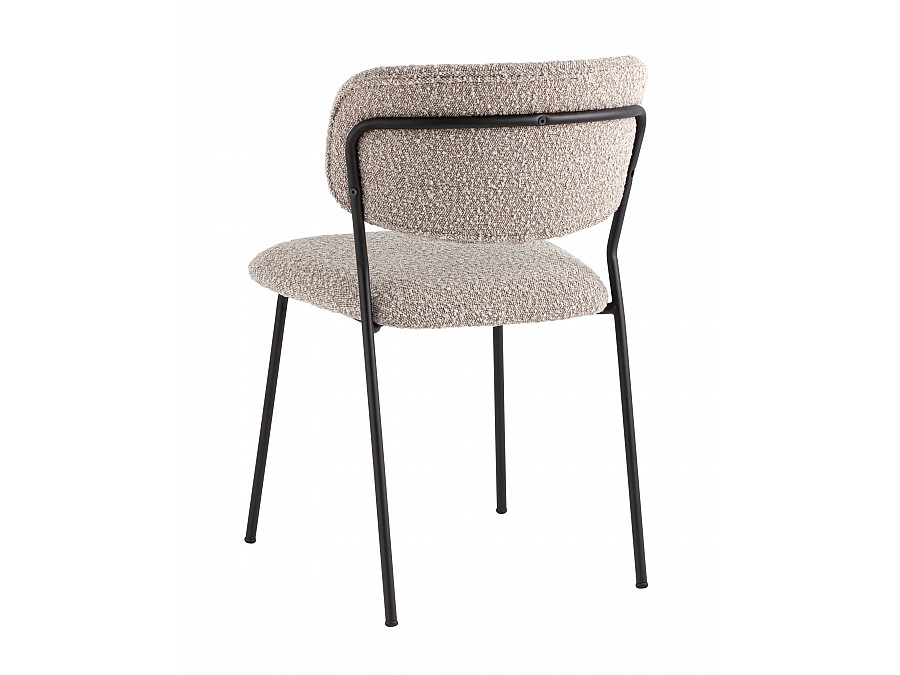 Стул Кэрол без подлокотников букле серый