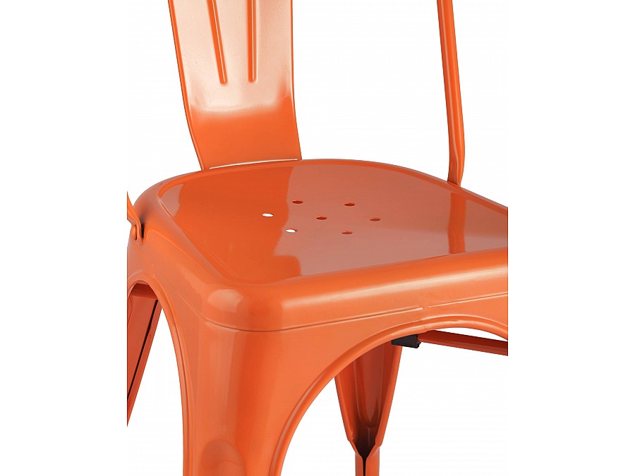 Стул TOLIX оранжевый глянцевый