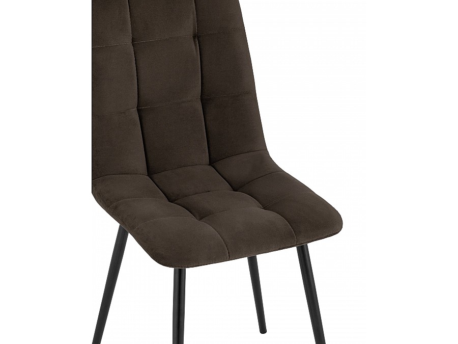 Стул Oliver велюр тёмно-коричневый