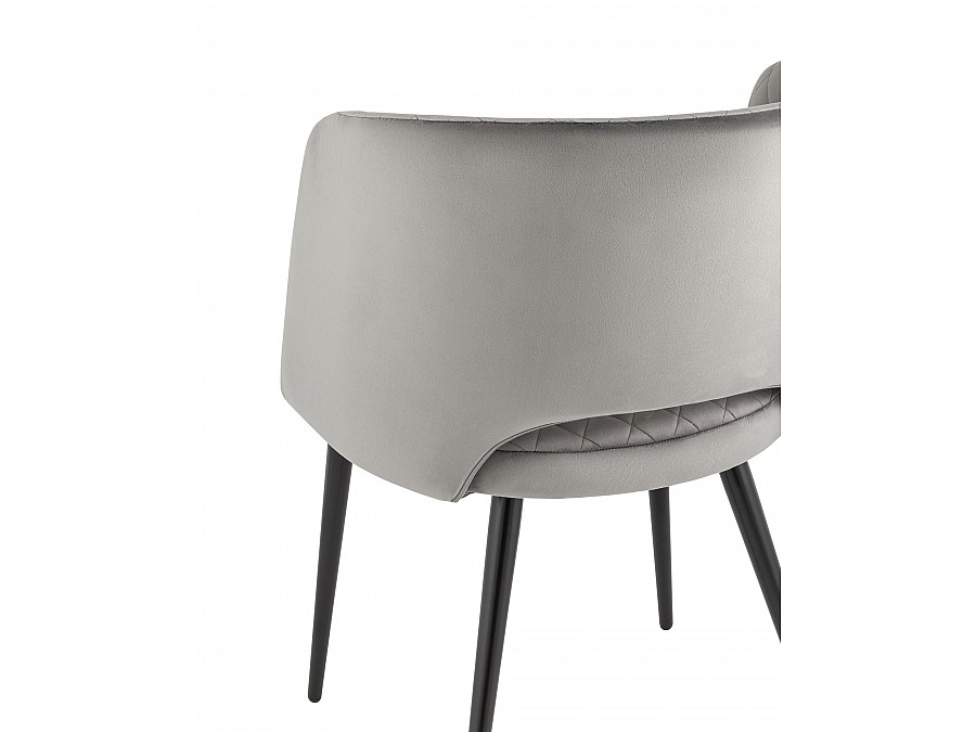 Стул-кресло Дарелл велюр серый