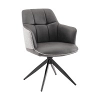 Стул обеденный Naya серый экокожа букле